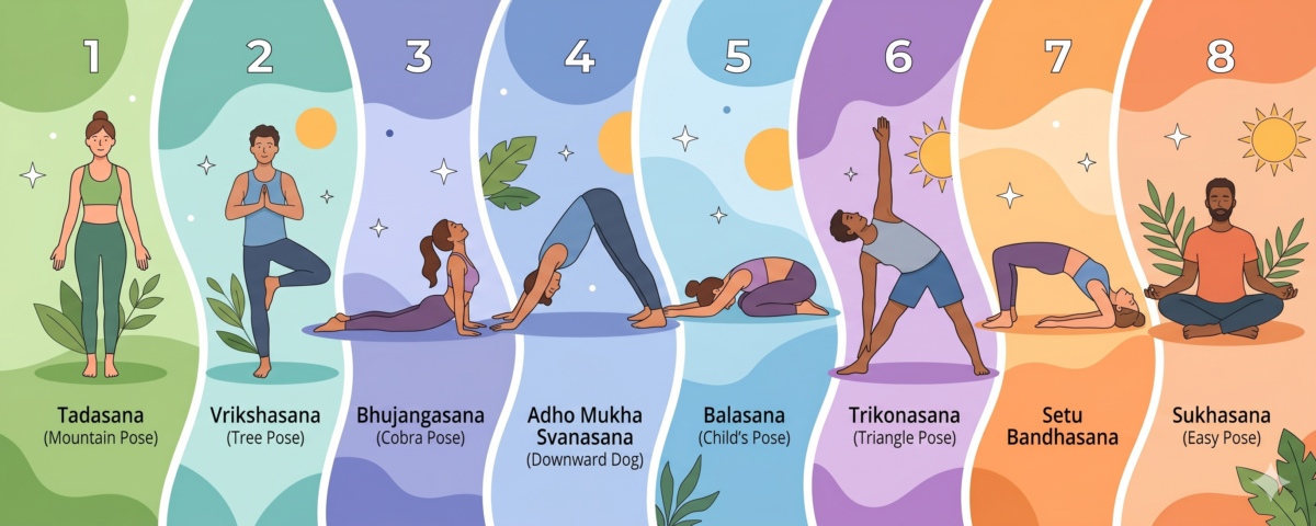 8 Best Yoga Asanas for Beginners